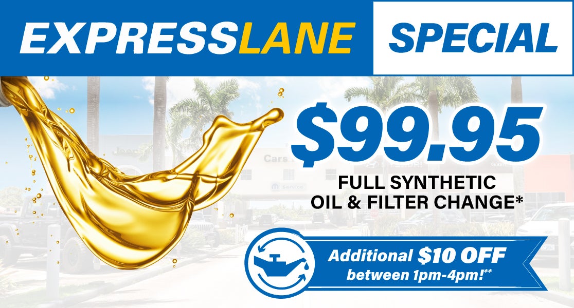 Oil & Filter Change Special*