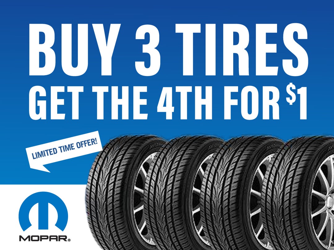 Buy 3 Tires Get the 4th for $1*